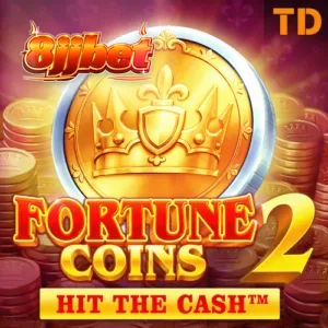 Tampilan antarmuka slot Fortune Coins 2 dengan tema koin keberuntungan