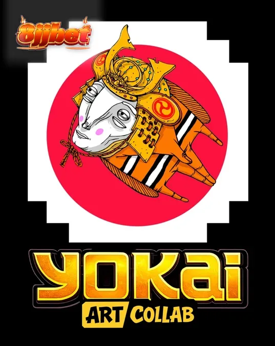 Tampilan visual slot Yokai dengan elemen seni Jepang di layar ponsel